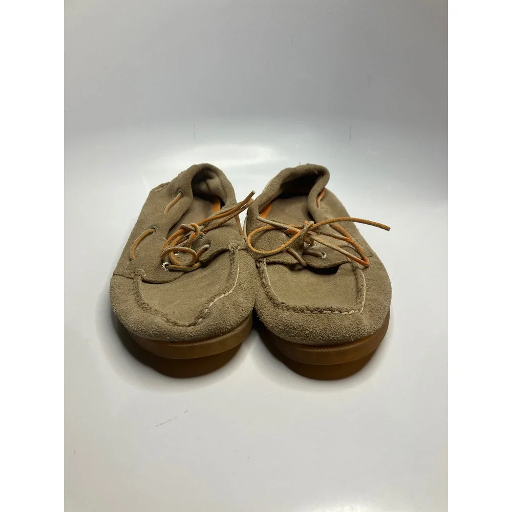 Sperry Boat Shoes Men 12 Tan Good Suede Moccasin Non-Marking Sole 10509844